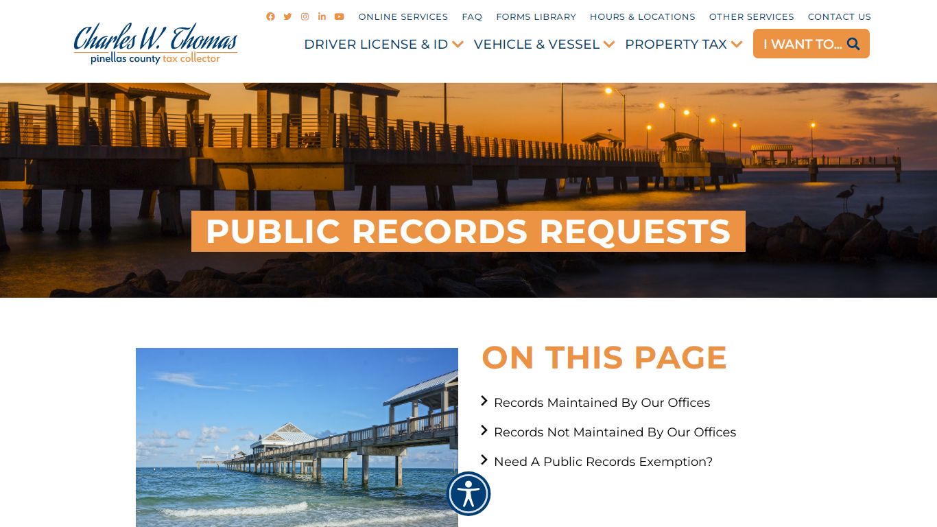 Public Records Requests - Pinellas County Tax Collector